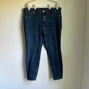H&M+ Skinny High Ankle Jeans, Size 20